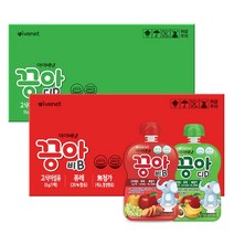 아이배냇 끙아 과일야채주스(20팩)(3종택1), 끙아B(10팩)+끙아D(10팩)