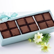 초콜릿아트 파베 생초콜릿 명품 선물용 수제 초콜릿 선물 세트, 1세트, 12구 파베 생초콜릿