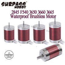 원격 조종 RC SURPASS HOBBY 2845 F540 3650 방수 브러시리스 모터 60A ESC for Car 1/10 1/12 1/14 Wltoys Racing Off-R, [04] F540 3000KV 3.175mm