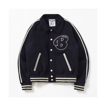 BETWEEN A AND B 울 카라 스타디움 숏 자켓 네이비 WOOL COLLAR STADIUM SHORT JACKET NY YE