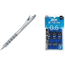 펜텔 그래프 기어 1000 실버에디션 PG1015 0.3mm 0.4mm 0.5mm, 납 HB 3종 세트개, 0.5mmcm
