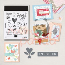 토퍼기계 레터링 커팅기 새로운 도착 꽃 동물 금속 절단 다이 및 스탬프 DIY 스크랩북 구현하는 종이 카드, 08 MP665_01 EN Clear Stamps