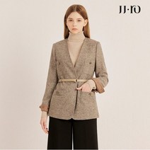 JJ지고트 JJ.ro 레터링 롤업 브이넥 울 재킷 GLBA0JKJ4