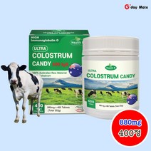 초유 단백질 유산균 효능 호주 청정 울트라 자연 초유캔디 880mg 400정, 1통