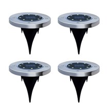 야외led조명 쿨웜 화이트 4-16 led 태양 광 발전 매장 조명 지상 램프 야외 경로 방법 정원 데크 지하 램프 dropshipping, 백색광, 12 주도