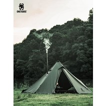 a형텐트 밀리터리 군용 경량 캠핑 첼트반 솔캠 쉘터 경량 야외, 갈색