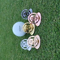 이븐 스컬 스탠딩 골프공 볼마커+햇클립 5종중 택1, 로즈골드 볼마커+햇클립