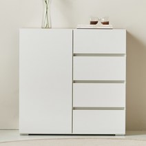힘찬리빙 버터 800 거실 서랍 수납장 베란다 다용도장, 버터 800 서랍 수납장(화이트)