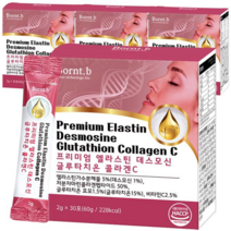 본트비 프리미엄 엘라스틴 데스모신 글루타치온 콜라겐C, 2g, 120포