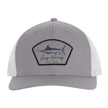 Guy Harvey 남성용 샴브레이 트러커 모자 Estate Blue/Mahi, One Size