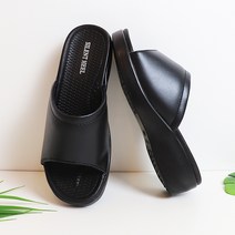 사일런트힐 폭신한 여성 통굽 슬리퍼 5cm 쿠션 키높이 발편한 사무실화 근무화 KS011
