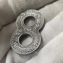 비자 성 호주 드래곤 실버 1 달러 챌린지 코인 컬렉션을위한 8 모양의 엘리자베스 2 세 금속 기념 동전, 없음