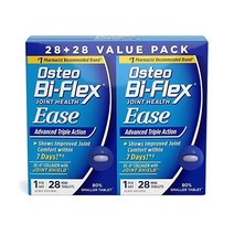 Osteo Bi-Flex Ease 조인트서포트 글루코사민 보스웰리아 MSM Triple Action Vitamin D 28 정 2팩, 28 Count (Pack of 2)