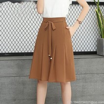 라오농 여성 쉬폰 치마바지 스커트 5부 여름 플리츠 치마 +KIIR06X