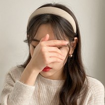 키메라제이 가죽 무지 볼륨 머리띠 헤어밴드 5color
