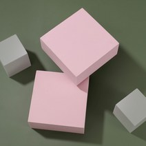 촬영소품 전시 사각 디스플레이박스 2p(10cm 핑크), 상세페이지 참조, 상세페이지 참조