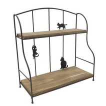 미니선반 블랙 2단선반 진열대 수납선반 선반수납장 다용도선반 정리선반 진열선반 수납정리 공간활용 자취방 1인가구 원룸 집꾸미기 소품진열 홈데코 셀프인테리어