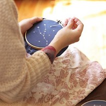 프랑스자수공방 프랑스자수 배우기 초보 독학 기초 별자리 도안 패키지 키트
