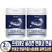 프로테오글리칸 연어코 연골 추출물 엔 아세틸 글루코사민 보스웰리아 우슬 분말 가루 파우더, 120g, 2통