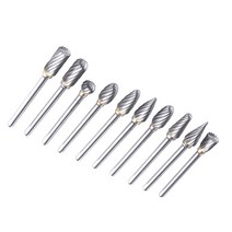 10종 초경 로타리바 텅스텐 연삭바 생크 3mm, 1개