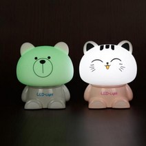 W7B43E2P 수유등 말랑이 무드등 취침등 LED 수면등 아기방조명등 이니셜조명 W 취침센스등 캠핑등 취침스탠, 토끼