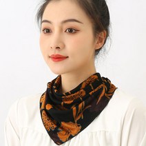(당일발송 )케이에스샵 넥스카프 간편 똑딱이 패션 스카프 봄 가을 간절기 숄 머플러 두건가능 스카프 삼각스카프 꽃 무늬 면 스카프 10가지 다향한 색상으로 멋내 보세요...