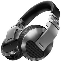 파이어니어 DJ HDJ-X10-S - 50mm 드라이버 5Hz~40kHz 주파수 범위 분리 가능한 케이블 및 운반 케이스 포함 클로즈드 백 원주형 헤드폰 실버