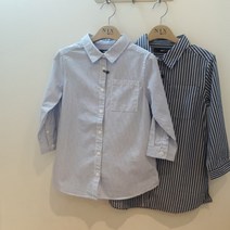 닉스키즈 포플린 포켓 스트라이프 롱 셔츠 FKMFCSL901P_IS