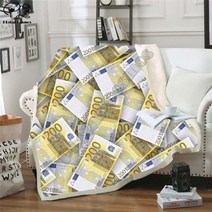 극세사이불 담요 거실러그 이불 멋진 달러 돈 3d 인쇄 셰르파 소파 소파 커버