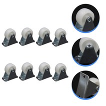 가구 의자 부속품 바퀴 8pcs 회전 캐스터 휠 가구 수리 방향 나일론, 01 3.7X3.6X2CM, 01 Silver White