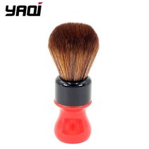 구렛나루 수염 Yaqi 24mm 페라리 러프 콤플렉스 블랙 버전 품질의 갈색 합성 헤어 면도 브러쉬, 한개옵션1