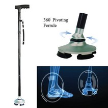 환자용 walking stick 할머니 4발 노인 어르신 할아버지 어른 지팡이, 상품, S