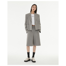 [LAP] 랩 made by LAP (SET-하의) 원턱 버뮤다 팬츠 AP1WP272