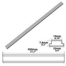 조기대 목공 조기대 트리머 조기대 조기대가이드 조기대알루미늄T-트랙 슬라이더 바 알루미늄 합금 미터, 09 450mm A Silvery