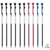 PILOT 하이테크-C 콜레토 리필심 0.3 0.4 10개 파일롯트 HI-TEC-C, 0.3 혼합10개(흑6청2적2)