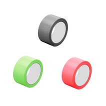 오너클랜 자국안남는 테이프 25mm 잘떨어지는 컬러 멀티 테이프, 노랑색