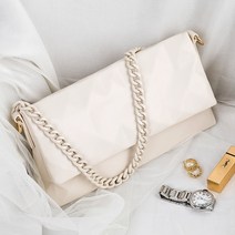 끄레앙 여성 클러치백 체인 숄더백 겸용 크로스백 럭셔리 큐브백 데일리백 B7059