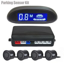 포터후방센서 사각지대 후진음 지게차후방감지기 Parktronic-LED 주차 센서 키트 다중 레이더 백라이트, 01 Black