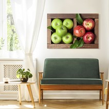 아란아트 사과그림 풍수 인테리어 캔버스 액자 주방 거실, 06.상큼 사과 박스