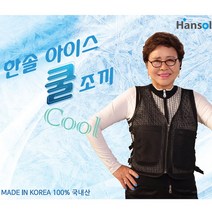 한솔 아이스쿨조끼 냉조끼 보냉백 아이스팩 여름 홈쇼핑 작업용 통풍 매쉬원단 국내 제작 쿨링