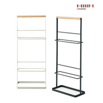 한샘 심플 우드손잡이 슬리퍼거치대 실내화걸이, 다크그레이