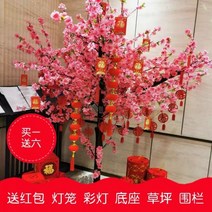 복숭아 나무 대규모 꽃 봄 축제 배열 새해 소원 벚꽃 매화 동백, 높이 5미터 폭 4미터