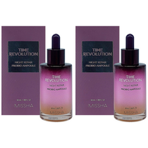 미샤 타임 레볼루션 나이트 리페어 프로바이오 보랏빛 앰플 50ml 1+1 주름개선 수분앰플, 2개