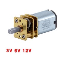 감속 기어 모터 속도조절 3V 6V 12V DC N20 미니 마이크로 메탈 기어 모터 휠 포함 15 30 50RPM 100 200R, 08 1000RPM_02 6V