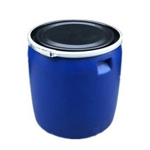 PE드럼통 플라스틱물통 150L 발효통 액젓 약품 화학, 파란색 150리터 플라스틱물통 뚜껑철제고리포함