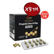 하이웰 프리미엄 프로폴리스 6000mg 120 베지캡슐 X5