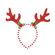 크리스마스 머리띠, 크리스마스뿔머리띠-레드