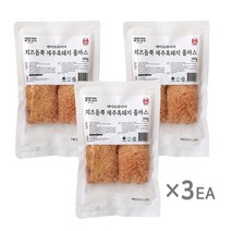 튀겨나온 제주흑돼지 모짜렐라 치즈 듬뿍 돈까스 (롤까스)3팩(6매)/에어프라이어