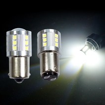 SH 12V-24V겸용 싱글-더블전구 21발 하이파워 화이트 LED, 더블