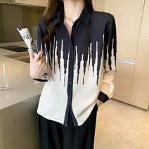 KORELAN 실사 양기 캐주얼 여성 칼라 타이트 블라우스 상의 카디건 셔츠 이너 셔츠